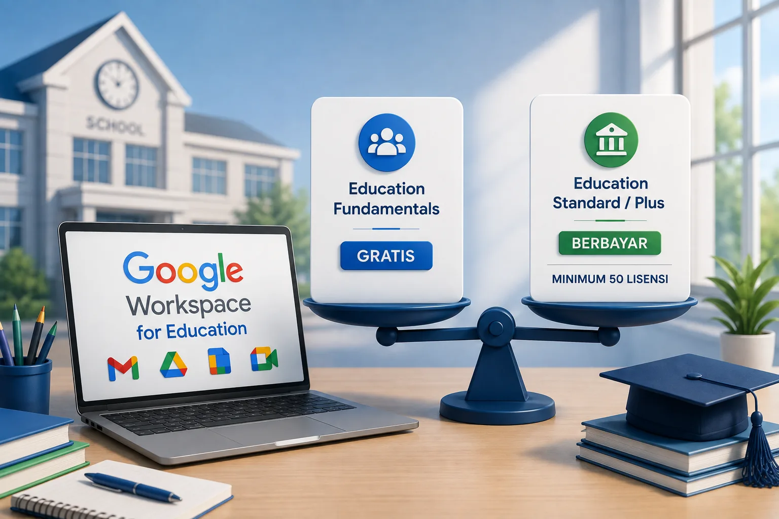 Google Workspace for Education dan jenis lisensi untuk institusi pendidikan